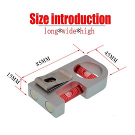 The Yan He Solid Aluminum Alloy Mini Level Ruler Portable Mini Level Bubble Meter with Magnetic Function TV Stand Installation (red)