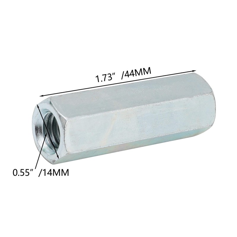 NIDAYE 10 Packs 3/8"-16 Rod Coupling Nuts, UNC Threaded Hex