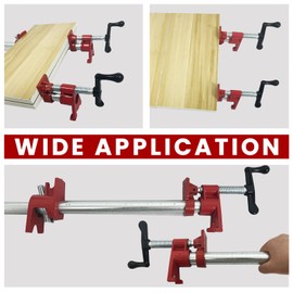 Pipe Clamps 3/4 inch Pipe Clamps for Woodworking Heavy Duty Wood Gluing Clamps with Quick Release, Ideal for Carpentry, Home Improvement, and DIY Projects (8 Pack)