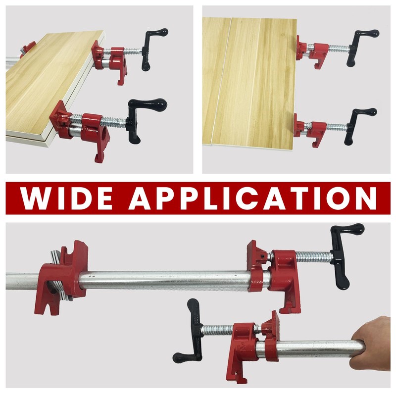 Pipe Clamps 3/4 inch Pipe Clamps for Woodworking Heavy Duty