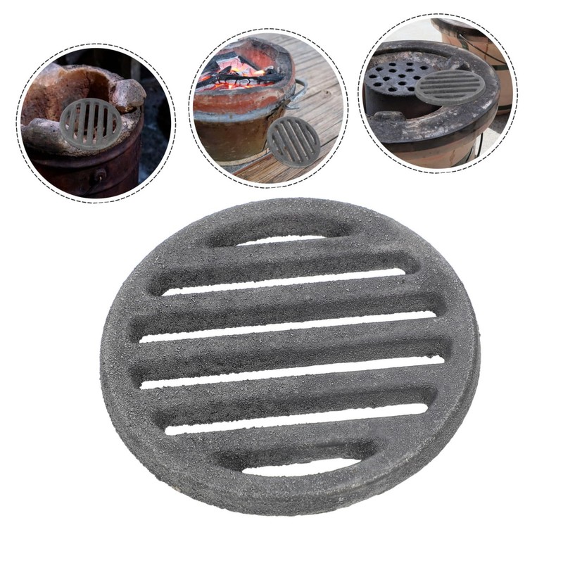 Zerodeko Round Fire Grate for Fireplace and Fire Pit High