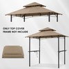MASTERCANOPY Grill Gazebo Replacement Canopy Top for Model L-GG001PST-F (Beige)