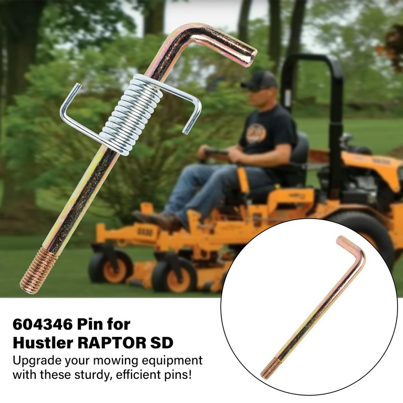 Ameri Mower Pin & Spring 604346 604331 for Hustler Mower