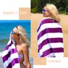 Exclusivo Mezcla 2 Pack Cotton Oversized 35x70 Inches Cabana Stripe