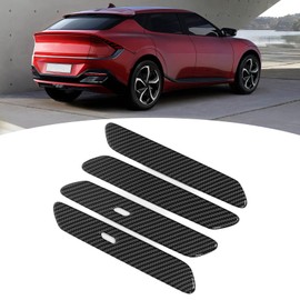 Car Exterior Side Door Handle Cover Trim Sticker Carbon Fiber Style Replacement for Kia EV6 GT Line 2021 Trim Side Door Handle Cover Exterior Door Handle Cover Car Door Handle Stic