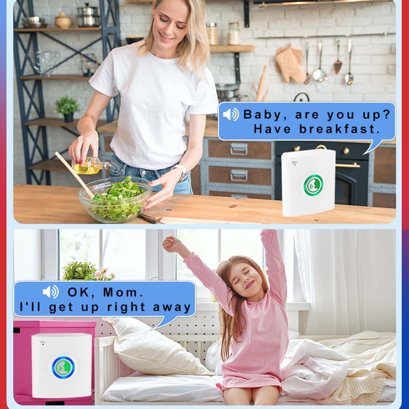 2 Way Voice Intercom Super Long Range Wireless Doorbell Intercom