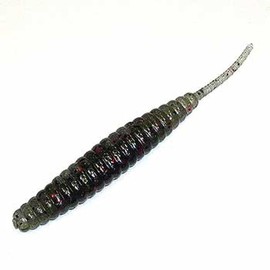 deps Worm Death Adder 5" Clear Pepper Red Flakes #15