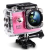 Mini DV Sports Camera,Action Camera 4K Waterproof 30m Outdoor Sports Video DV Camera 1080P Full HD LCD Mini Camcorder Mounting Accessories Kits(pink)