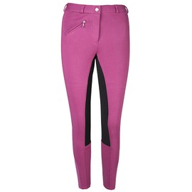 Pfiff Thea 102290 Women's Riding Breeches Full Seat Imitation Leather, pink, 46