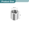 sourcing map 100Pcs Helical Threaded Inserts, M4-0.7x2D 304 Stainless Steel