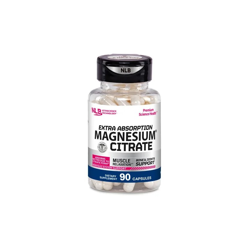 Citratos De Magnesio Y Potasio Premium Naturelab 90 Caps C/u