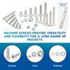 NINDEJIN 304 Stainless Steel Phillips Pan Head Machine Screws Assortment