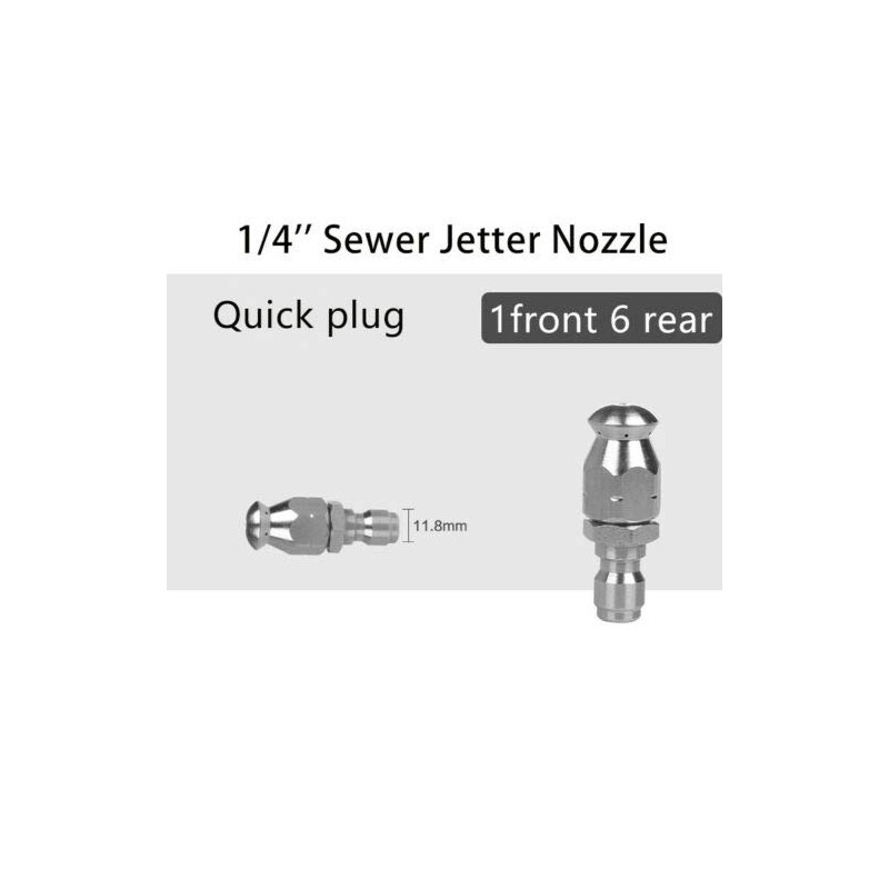 BE-TOOL Pipe Cleaning Nozzle, 1 Piece Rotating Nozzle Pipe Nozzle