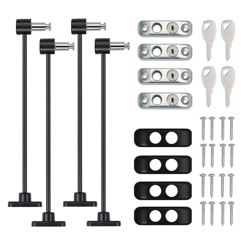 Neoteck Window Restrictor Locks 4PCS Window Door Cable Restrictor Lock