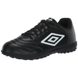 Umbro Boy's Classico XI TF Jr. Soccer Turf Shoe, Black/White, 1 Little Kid