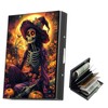 Tudguiloae Black Metal Card Holder Wallet, RFID Blocking Multi-Slot Design,