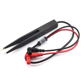 DollaTek Precision SMD Chip Component Test Probe LCR Bridge Inductance/Capacity/Resistance Test Tool Multimeter Connection Cable Tweezers Inductance Tester