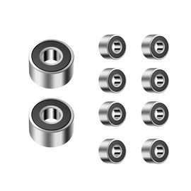 ANGEEK 693-2RS 693RS Ball Bearings 3 mm x 8 mm x 4 mm, Pre-Lubricated, Double Seal, 693RS Deep Groove Ball Bearings, Pack of 10