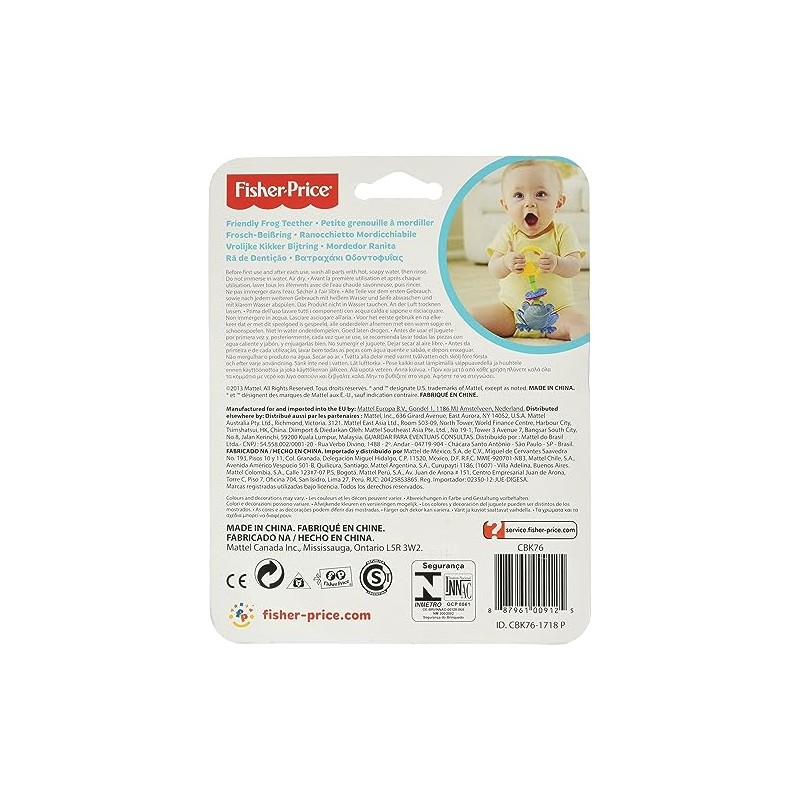 Fisher Price - Friendly Frog Teether (Cbk76)