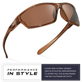 Nitrogen Polarized Wrap Around Sport Sunglasses for Men Women UV400 Driving Fishing Running Wraparound Sports Shades Sun Glasses