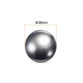 sourcing map Precision Balls 38 mm Diameter G10 Chrome Steel Ball for Bearings Silver