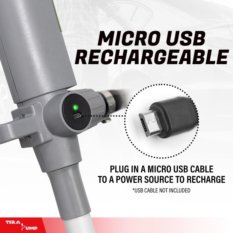 TERA PUMP 2nd Gen. 2.7 GPM Drum Pump USB Rechargeable