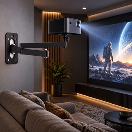 Foldable Projector Wall Mount for Home & Office – Adjustable Aluminum Alloy Bracket in 20cm, 35cm, 40cm & 80cm Sizes