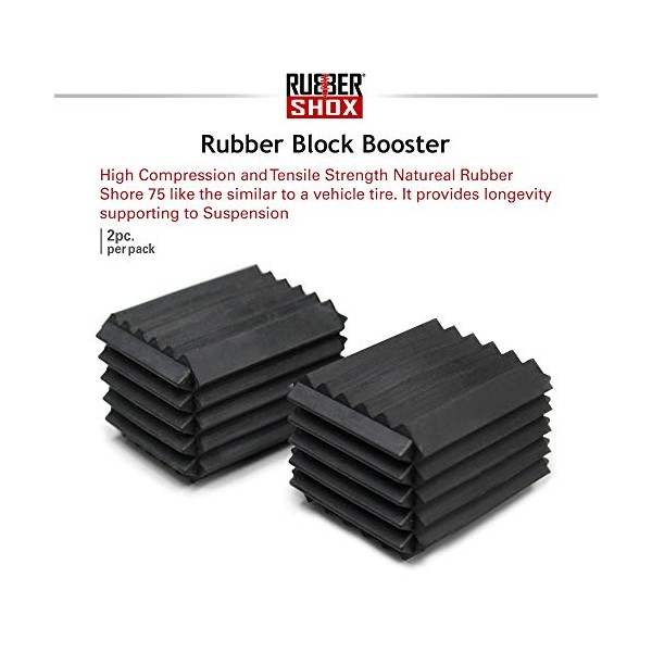 U.S RubberShox Automotive Coil Spring Block Boosters Series Pack, Performance