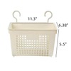 5PCS Plastic Hanging Baskets for Shower, Hanging Basket Organizer with