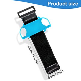 LEEQBCR Pack of 2 Dance Bracelets, Dance Power Aerobic Boxing Body Game Strap Bracelet, Adjustable Bracelet, Compatible with Adults and Children (Red and Blue)