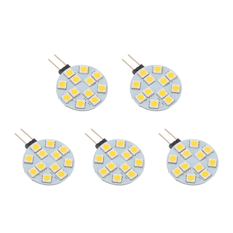 5pcs G4 LED Bulb 12V 2W Warm Light Energy Saving