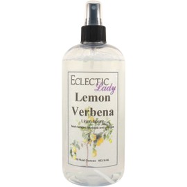 Lemon Verbena Linen Spray, 16 ounces - Eclectic Lady Sheet and Linen Spray - No Artificial Colors, Parabens, or Preservatives - Long-Lasting Scent for Bed, Fabric & Pillow