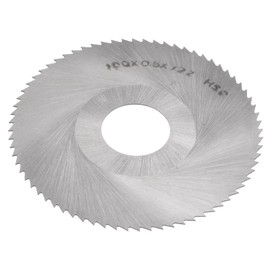 uxcell Circular Saw Blade, 100mm (4") Dia 0.5mm Thick 72 Tooth, 6542 High Speed Steel (HSS) Milling Cutter with 27mm Arbor for Wood PVC Aluminum Cutting