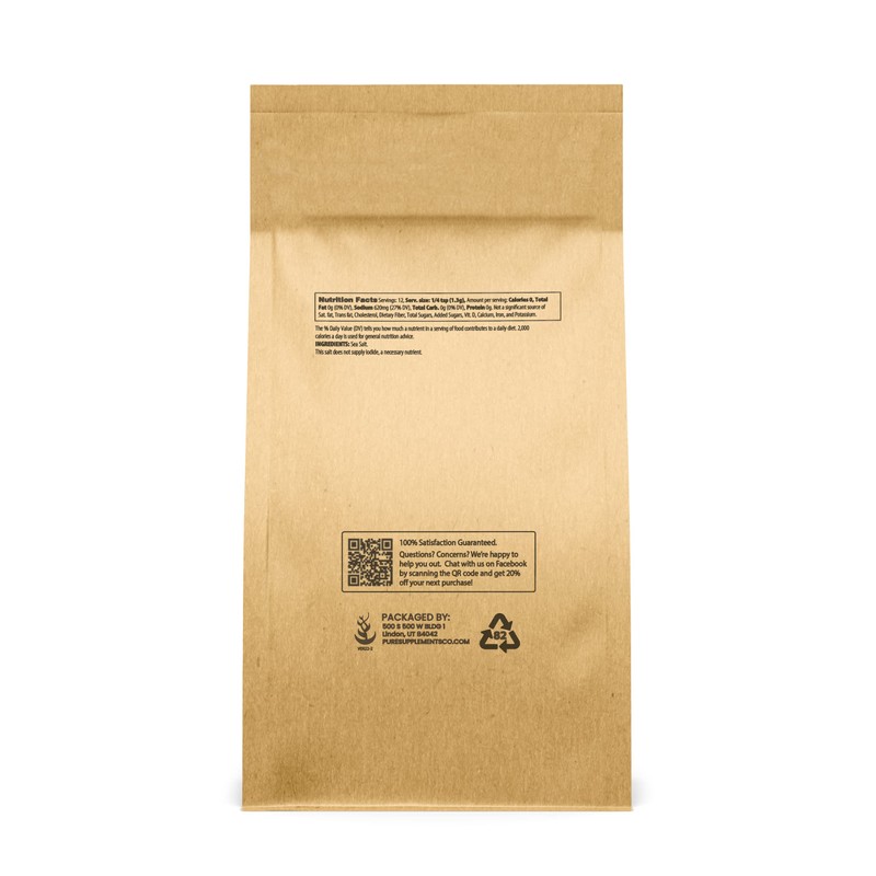 Pure Original Ingredients Fine Sea Salt (5 lb) Mediterranean Sea