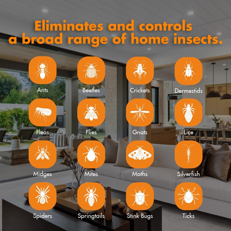 EcoVenger by EcoRaider All Purpose Insect Control 16 oz, Fleas,
