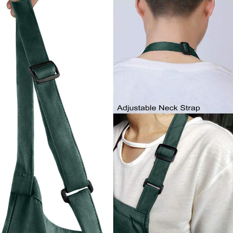 Viedouce 2-Pack of Waterproof Cooking Aprons with Pockets, Adjustable Kitchen