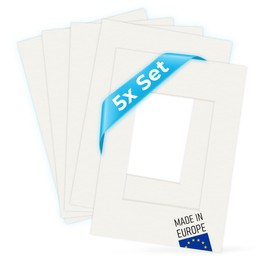 PHOTOLINI Picture Mount, White, 10 x 10 cm to 30 x 45 cm