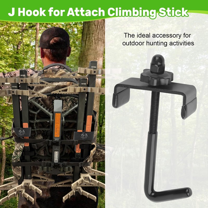LJB J Hook Climbing Stick Carrying System, 2 Pack
