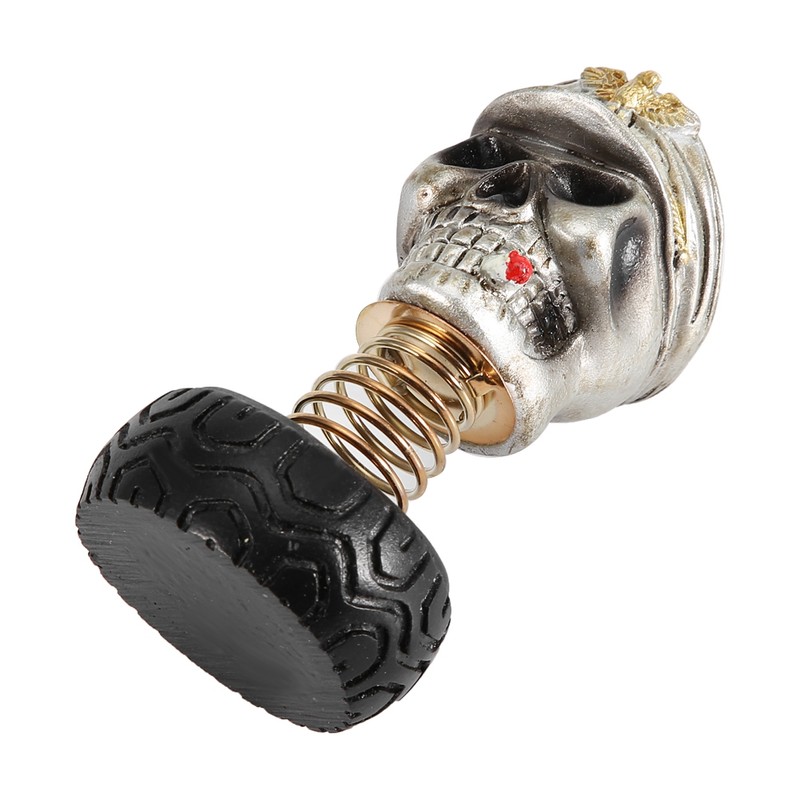 Swing Waving Human Skull Car Interior Decoration Dashboard Ornament Decor