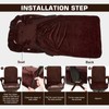 NeColorLife Office Chair Cover with Armrest Covers Velvet Computer Chair