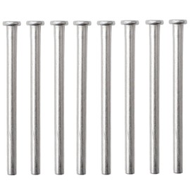 Door Hinge Pins for Doors 3.5 Inches Door Hinge Pin, Residential Door Hinge Pins ，Durable Modern Style Hinge Pins for Interior Door Security Replacement (10, Silvery)