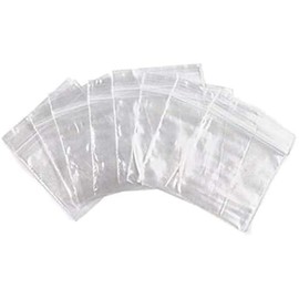 FlanicaUSA 300 CT Resealable Mini Zipper Polly Bags 2 Mil Clear (1" x 1")