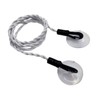 Suction Cup Travel Camping Portable Clothesline White 2ea