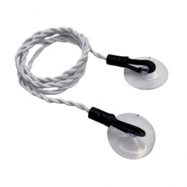 Suction Cup Travel Camping Portable Clothesline White 2ea