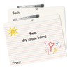 2 Pack Small Dry Erase Double Sided Whiteboard, 9" x