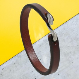 72ore Leather Bracelet for Men Leather Birthday Bracelet Gift for Grandson Unique Gift for Son Trendy Brown Leather Bracelet Jewelry Gift for Him