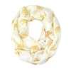 Elephant Print Infinity Scarf (Ivory)