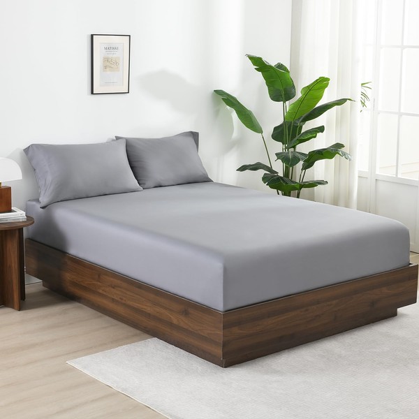 100% Viscose Derived from Bamboo Fitted Sheet Full Size Only,