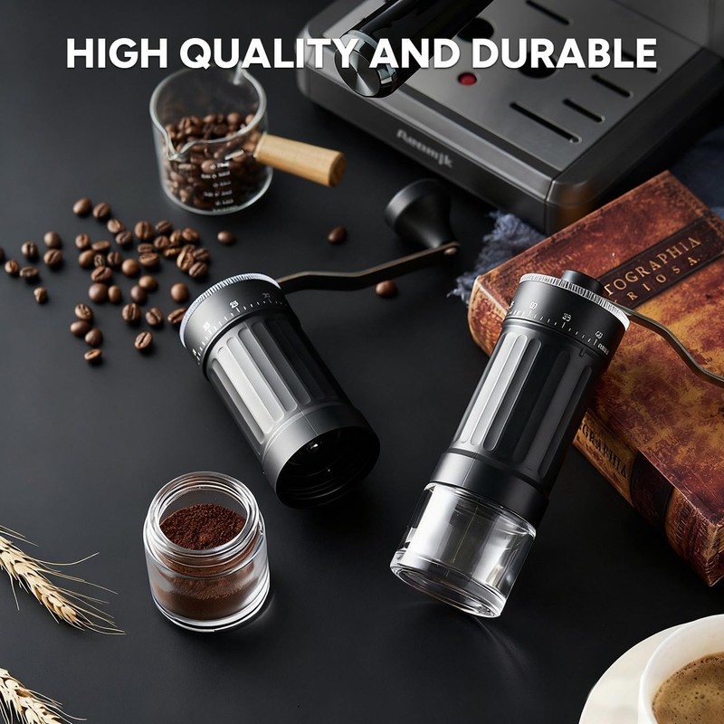 Macinacaffè manuale, macinacaffè manuale portatile con capacità di 30 g,