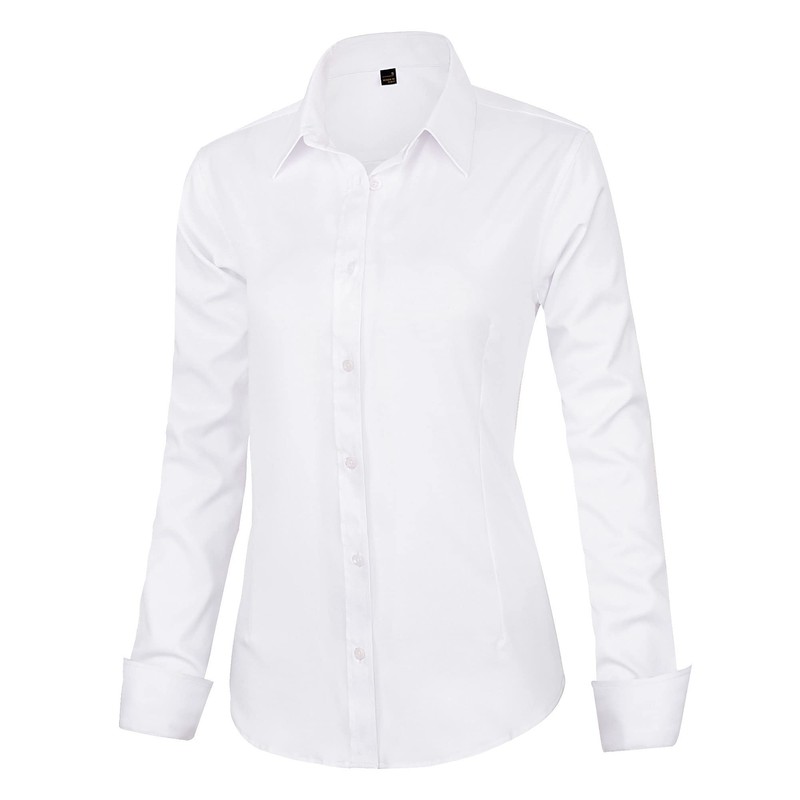 J.VER Womens Dress Shirts Long Sleeve Button Down Shirts Wrinkle-Free